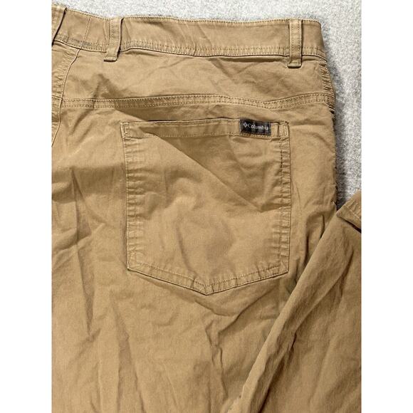 Columbia Hiking Pants Mens W36 L34 Khaki Light weight Breathable Slight Taper - Picture 16 of 16
